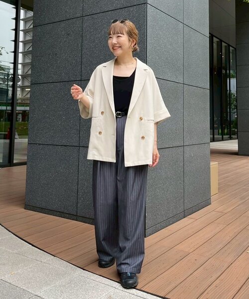 セール】≪シワになりにくい≫テックリネン半袖シャツジャケット