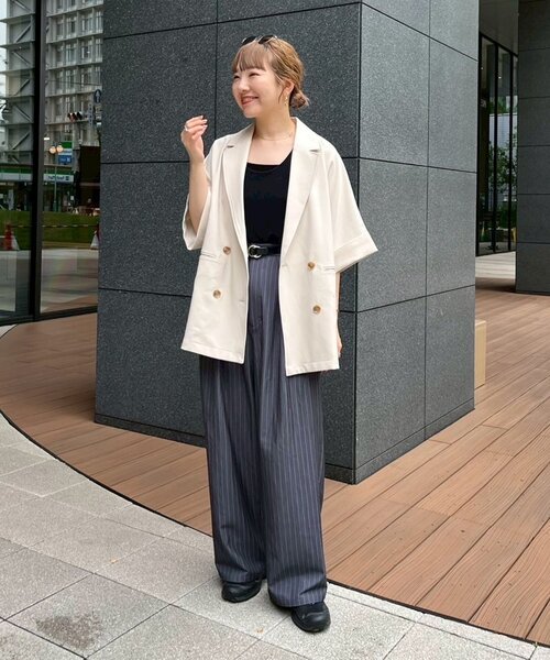 セール】≪シワになりにくい≫テックリネン半袖シャツジャケット