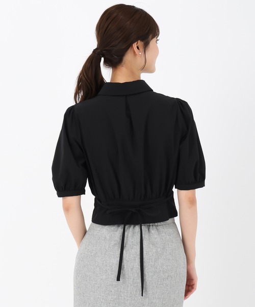 MISCH MASCH(ミッシュマッシュ)の「クロップドシャツブラウス(シャツ/ブラウス・レディース・ワイン/ブラック/ホワイト・フリ-)」の17枚目の写真