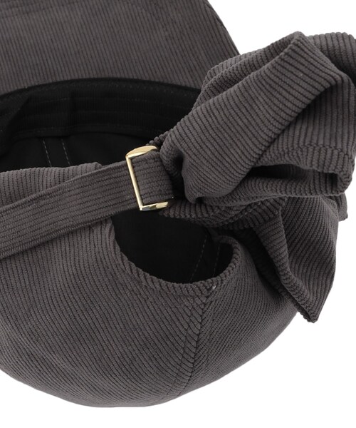 grove(グローブ)の「リボンキャップ【UVカット・サイズ調整可能】(キャップ・レディース・アイボリー/ブラック/チャコールグレー/グレー系/チャコール/ブラック系・00)」の12枚目の写真