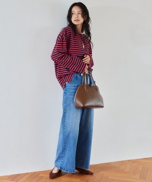 ADD CULUMN(アドカラム)の「BARNYARDSTORM / ADD CULUMN(アドカラム) / FIGRE ボストンBAG L(トートバッグ・レディース・ブラウン/ブラック/ライトブラウン/その他1・FREE)」の6枚目の写真