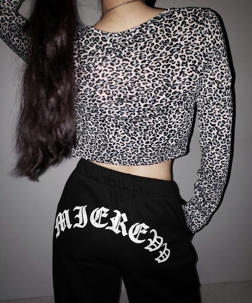 me+em select(ミームセレクト)の「【 2color 】レオパードフロントリボンショートカーディガン / Leopard front ribbon short cardigan(カーディガン/ボレロ・レディース・ブラウン/ブラック・FREE)」の8枚目の写真