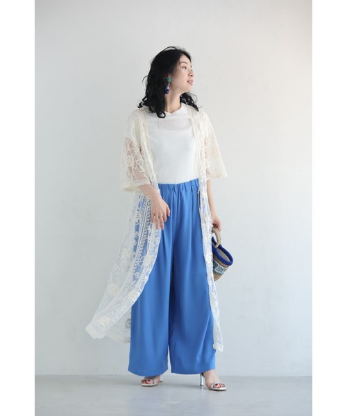 cawaii（カワイイ）の「二の腕までカバーする蔦花刺繍ベールカーディガン（カーディガン/ボレロ・レディース・ベージュ・FREE）」の10枚目の写真