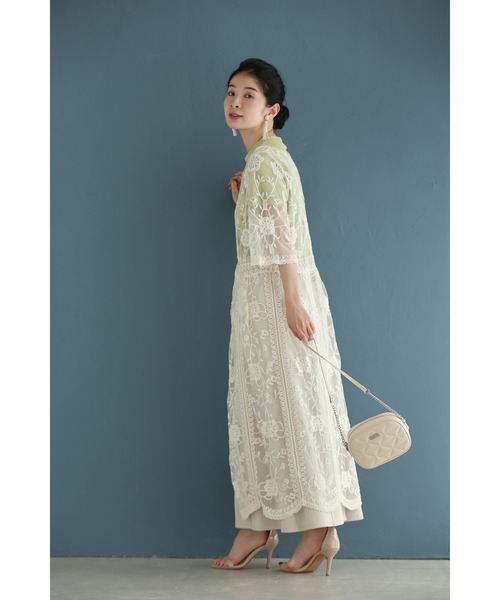 cawaii（カワイイ）の「二の腕までカバーする蔦花刺繍ベールカーディガン（カーディガン/ボレロ・レディース・ベージュ・FREE）」の9枚目の写真