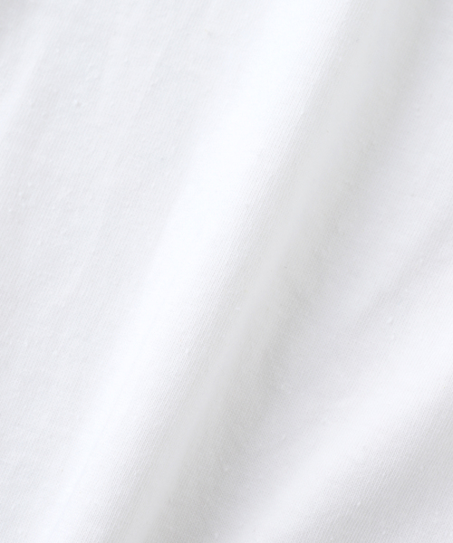 JOURNAL STANDARD J.S HOMESTEAD（ジャーナルスタンダードホームステッド）の「J.S.Homestead / コット ネップ ヘンリーネックロンT（Tシャツ/カットソー・メンズ・ブラック系その他/アイボリー/ホワイト・MEDIUM/LARGE）」の7枚目の写真