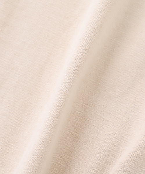 JOURNAL STANDARD J.S HOMESTEAD（ジャーナルスタンダードホームステッド）の「J.S.Homestead / コット ネップ ヘンリーネックロンT（Tシャツ/カットソー・メンズ・ブラック系その他/アイボリー/ホワイト・MEDIUM/LARGE）」の8枚目の写真