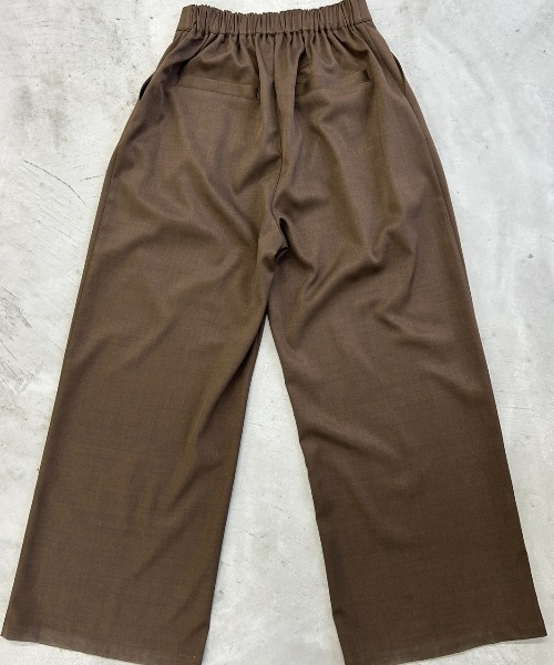 AIC.（エーアイシー）の「アシンメトリータックワイドパンツ（スラックス・レディース・ピンク/ブラウン/ブラック・SMALL/MEDIUM）」の10枚目の写真