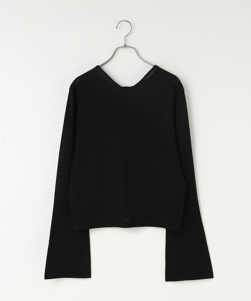 LOWRYS FARM（ローリーズファーム）の「シアー２ＷＡＹカーディガン  587840（カーディガン/ボレロ・レディース・ブラック/ブラウン/ブルー/アイボリー・FREE）」の9枚目の写真