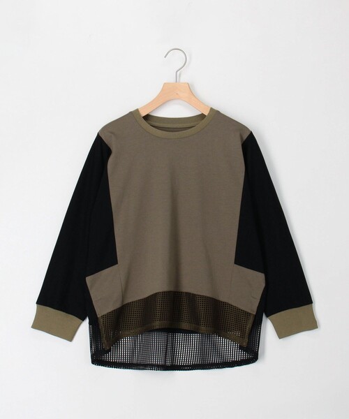 MICO COULIER（ミコクリエ）の「配色切替ドルマンプルオーバーカットソー（Tシャツ/カットソー・レディース・ブラック/ベージュ/カーキ・38）」の10枚目の写真