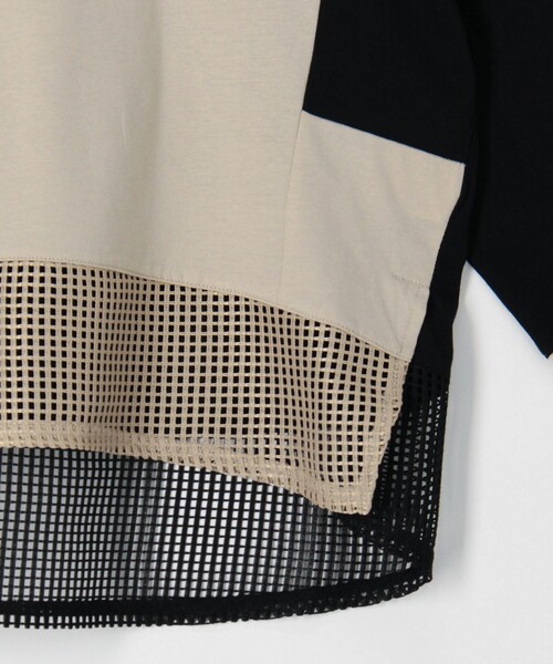 MICO COULIER（ミコクリエ）の「配色切替ドルマンプルオーバーカットソー（Tシャツ/カットソー・レディース・ブラック/ベージュ/カーキ・38）」の19枚目の写真