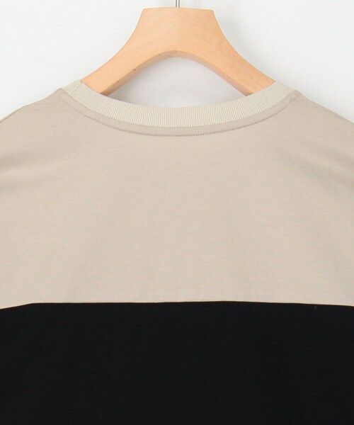 MICO COULIER（ミコクリエ）の「配色切替ドルマンプルオーバーカットソー（Tシャツ/カットソー・レディース・ブラック/ベージュ/カーキ・38）」の9枚目の写真
