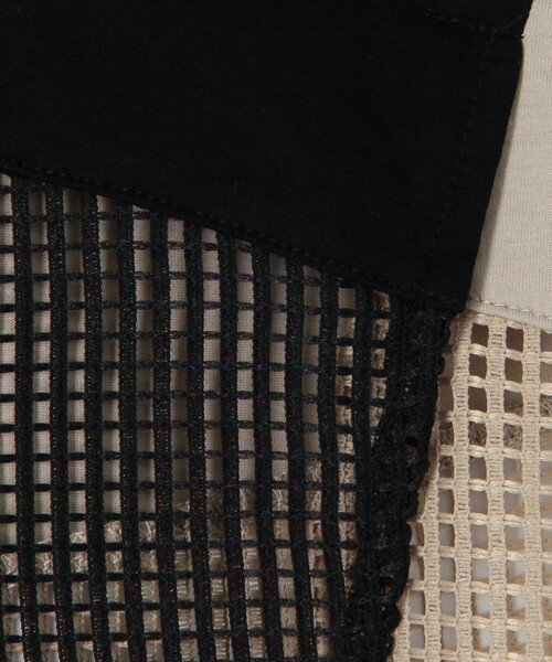 MICO COULIER（ミコクリエ）の「配色切替ドルマンプルオーバーカットソー（Tシャツ/カットソー・レディース・ブラック/ベージュ/カーキ・38）」の14枚目の写真