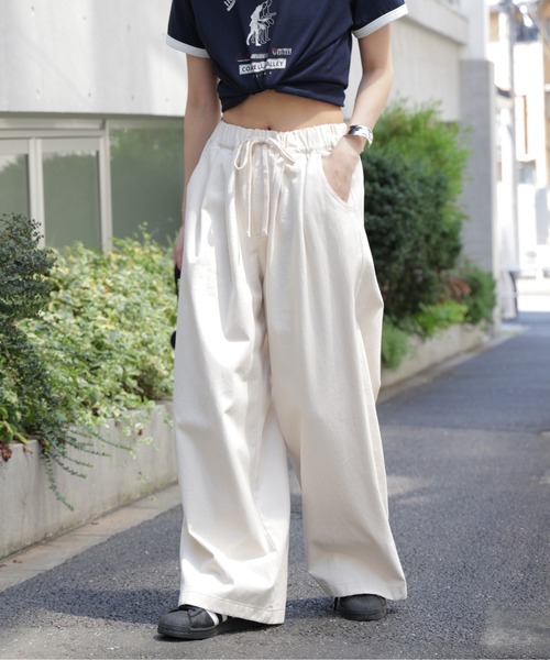 GUNG HO(ガンホー)の「◆〈フリーズマート別注〉GUNG HO リラクシングパンツ【低身長サイズ有】(その他パンツ・レディース・ホワイト/ブラウン・X-SMALL/MEDIUM/SMALL)」の6枚目の写真