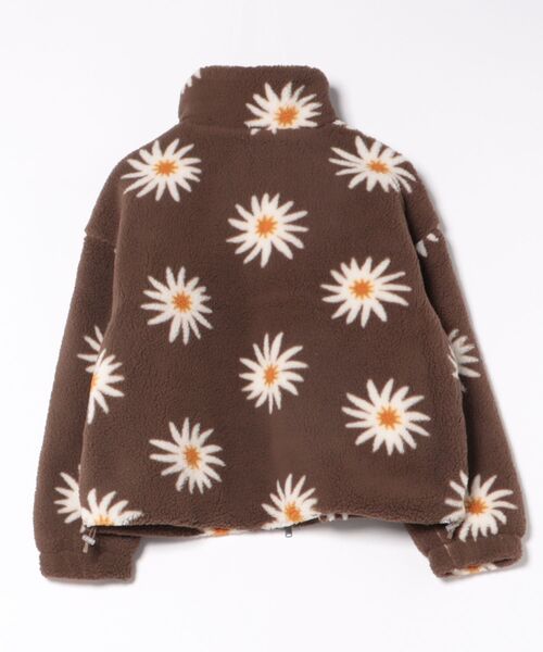 ROXY（ロキシー）の「ROXY/ロキシー ボアジャケット ショート丈  RJK254025（その他アウター・レディース・ライトブルー/アイボリー/ブラウン・M/L）」の4枚目の写真