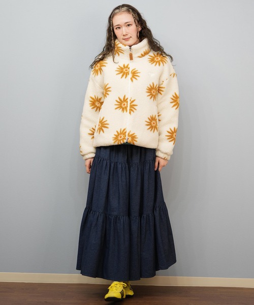 ROXY（ロキシー）の「ROXY/ロキシー ボアジャケット ショート丈  RJK254025（その他アウター・レディース・ライトブルー/アイボリー/ブラウン・M/L）」の20枚目の写真