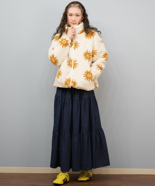 ROXY（ロキシー）の「ROXY/ロキシー ボアジャケット ショート丈  RJK254025（その他アウター・レディース・ライトブルー/アイボリー/ブラウン・M/L）」の21枚目の写真