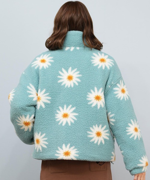 ROXY（ロキシー）の「ROXY/ロキシー ボアジャケット ショート丈  RJK254025（その他アウター・レディース・ライトブルー/アイボリー/ブラウン・M/L）」の10枚目の写真