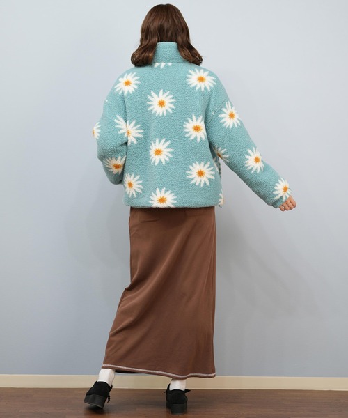 ROXY（ロキシー）の「ROXY/ロキシー ボアジャケット ショート丈  RJK254025（その他アウター・レディース・ライトブルー/アイボリー/ブラウン・M/L）」の13枚目の写真