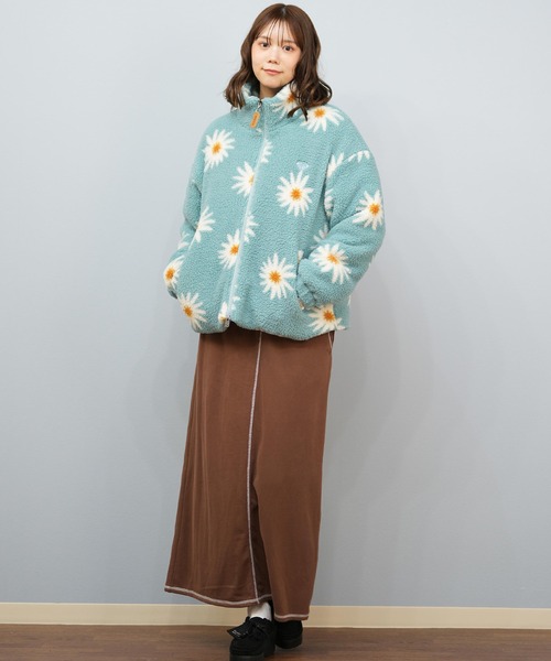 ROXY（ロキシー）の「ROXY/ロキシー ボアジャケット ショート丈  RJK254025（その他アウター・レディース・ライトブルー/アイボリー/ブラウン・M/L）」の11枚目の写真