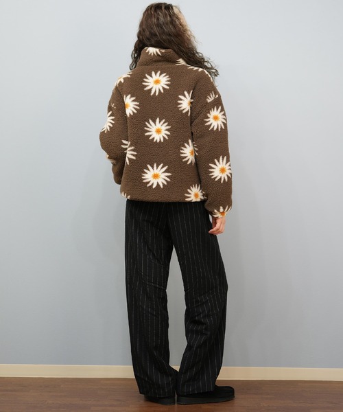 ROXY（ロキシー）の「ROXY/ロキシー ボアジャケット ショート丈  RJK254025（その他アウター・レディース・ライトブルー/アイボリー/ブラウン・M/L）」の7枚目の写真