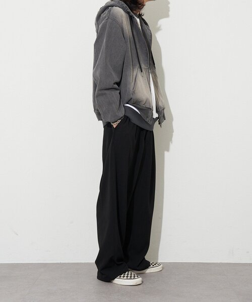 オーバーダイデニムジップパーカー（ブルゾン）｜CIAOPANIC（チャオ