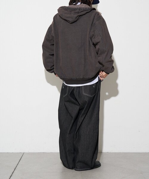 オーバーダイデニムジップパーカー（ブルゾン）｜CIAOPANIC（チャオ