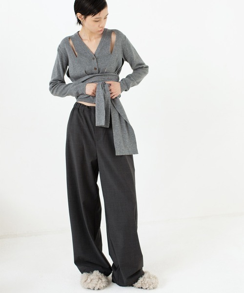 leinwande(ラインヴァンド)の「【leinwande】Baggy Easy Trousers(スラックス・レディース・グリーン/グレー・SMALL/MEDIUM)」の16枚目の写真