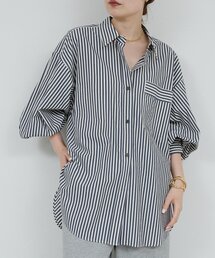 GALLARDAGALANTE ストライプ 半袖シャツ ストライプボウタイシャツ | GALLARDAGALANTE(ガリャルダ