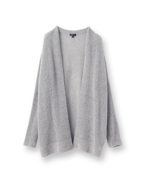 INDIVI（インディヴィ）の「【エアリー素材】ブークレ着流しニットカーディガン（カーディガン/ボレロ・レディース・ナチュラル/チャコールグレー/グレー・38/15 /13/05）」の21枚目の写真