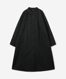 eunoia | ジャガード ラウンドカラーロングコート WOMEN