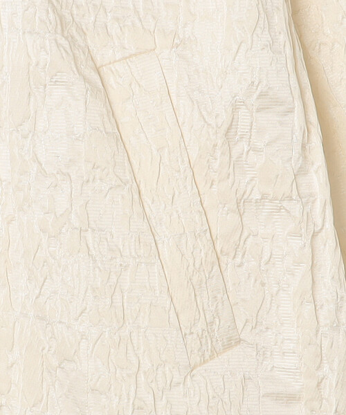 Bshop(ビショップ)の「eunoia | ジャガード ラウンドカラーロングコート WOMEN(その他アウター・レディース・クリーム/ブラック・ONE)」の14枚目の写真