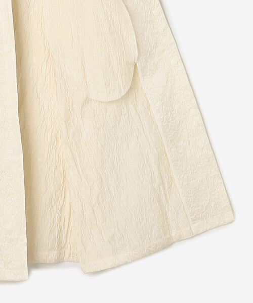 Bshop(ビショップ)の「eunoia | ジャガード ラウンドカラーロングコート WOMEN(その他アウター・レディース・クリーム/ブラック・ONE)」の12枚目の写真