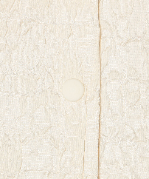 Bshop(ビショップ)の「eunoia | ジャガード ラウンドカラーロングコート WOMEN(その他アウター・レディース・クリーム/ブラック・ONE)」の11枚目の写真