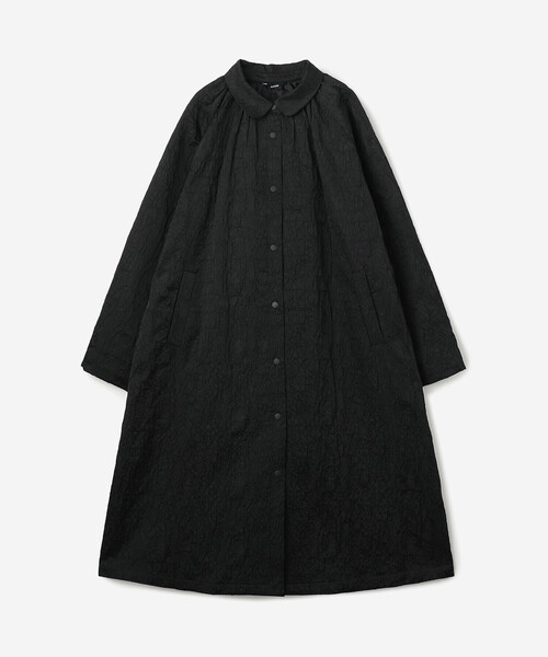 Bshop(ビショップ)の「eunoia | ジャガード ラウンドカラーロングコート WOMEN(その他アウター・レディース・クリーム/ブラック・ONE)」の4枚目の写真