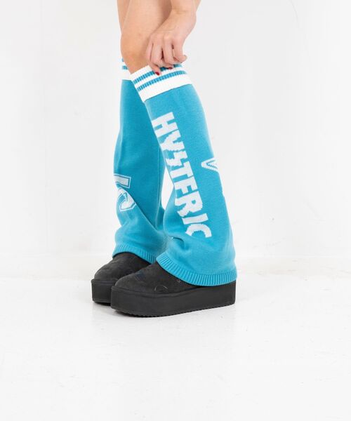 HYSTERIC GLAMOUR(ヒステリックグラマー)の「HYSTERIC LOGO ジャガードレッグウォーマー(ソックス/靴下・レディース・ブラック/ピンク/ブルー・FREE)」の6枚目の写真