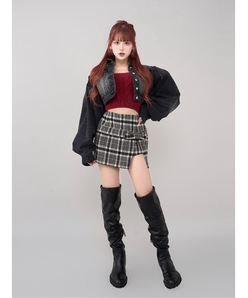 ウエスタンヨークショートデニムジャケット（デニムジャケット