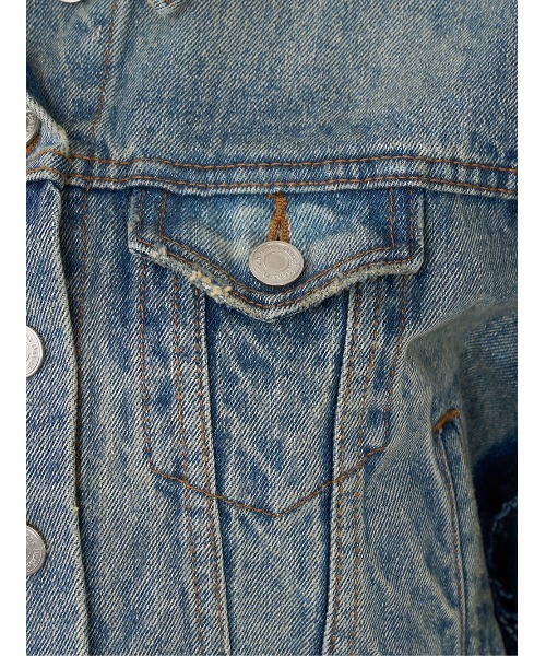 ウエスタンヨークショートデニムジャケット（デニムジャケット