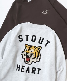 Lazar（ラザル）の「Animal Flocky Heavy Sweat/オーバーサイズ ヘビーウェイト裏毛 アニマル フロッキーバックプリント ロゴワンポイント刺繍 スウェット トレーナー/レディース メンズ（スウェット）」