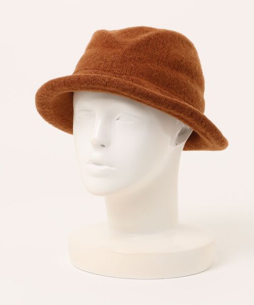 Burner（バーナー）の「【OKUOKU　0909】ウール混ふんわりクロッシェハット oku-bosi-37（ハット・レディース・チャコール/オレンジ/グリーン/レッド/キャメル/ブラック/ワイン/グレー・FREE）」の16枚目の写真
