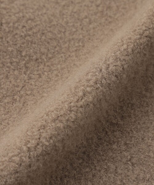 CAST:(キャストコロン)の「ボンディングリバーシブルミドルコート(ノーカラーコート・レディース・オフホワイト/ブラウン系その他5・M/S)」の17枚目の写真