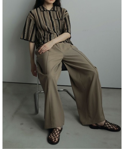 anuke(アンヌーク)の「anuke Stripe Knit Shirts 62520512(ニット/セーター・レディース・ブラック/ベージュ・FREE)」の8枚目の写真
