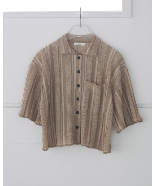 anuke(アンヌーク)の「anuke Stripe Knit Shirts 62520512(ニット/セーター・レディース・ブラック/ベージュ・FREE)」の12枚目の写真