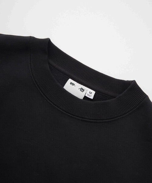 X-girl（エックスガール）の「FACE PATCH AND LOGO CREWNECK SWEAT TOP（スウェット・レディース・アッシュ/ブラック/ネイビー・S/M/L）」の19枚目の写真