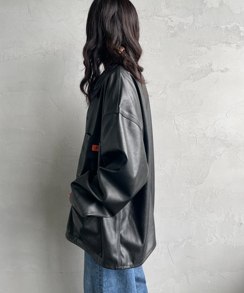 UNIVERSAL OVERALL（ユニバーサルオーバーオール）の「[UNIVERSAL OVERALL/ユニバーサルオーバーオール] 別注 カバーオールジャケット（ミリタリージャケット・レディース・ワンウォッシュ/チャコールグレー/ブラック/ブラウン・M/L）」の14枚目の写真