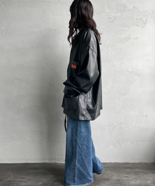 UNIVERSAL OVERALL（ユニバーサルオーバーオール）の「[UNIVERSAL OVERALL/ユニバーサルオーバーオール] 別注 カバーオールジャケット（ミリタリージャケット・レディース・ワンウォッシュ/チャコールグレー/ブラック/ブラウン・M/L）」の17枚目の写真