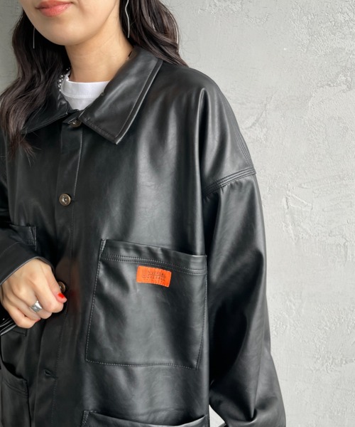 UNIVERSAL OVERALL（ユニバーサルオーバーオール）の「[UNIVERSAL OVERALL/ユニバーサルオーバーオール] 別注 カバーオールジャケット（ミリタリージャケット・レディース・ワンウォッシュ/チャコールグレー/ブラック/ブラウン・M/L）」の19枚目の写真