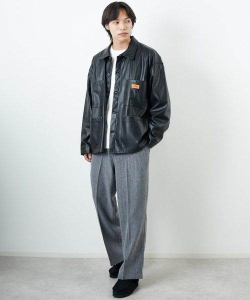 UNIVERSAL OVERALL（ユニバーサルオーバーオール）の「[UNIVERSAL OVERALL/ユニバーサルオーバーオール] 別注 カバーオールジャケット（ミリタリージャケット・レディース・ワンウォッシュ/チャコールグレー/ブラック/ブラウン・M/L）」の6枚目の写真