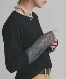 ad thie（アドティエ）の「袖切替ラメシアー レース アソートトップス（Tシャツ/カットソー）」