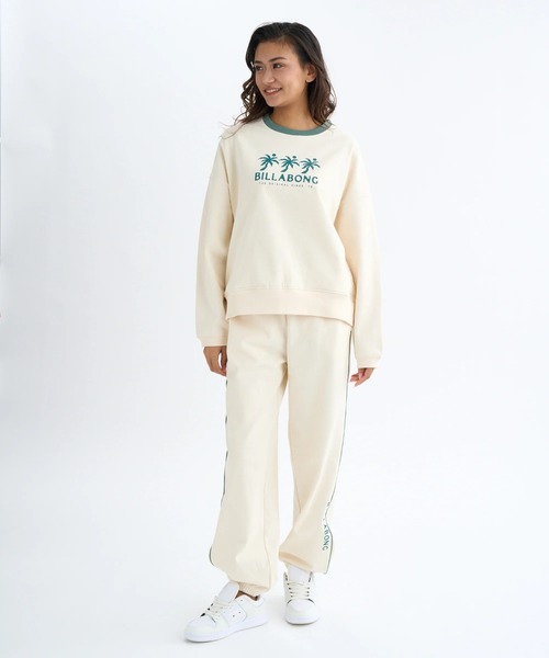 BILLABONG(ビラボン)の「BILLABONG レディース 【SURF CAMP】TRIPLE PALMS SWEAT L セットアップボトムス 【2025年秋冬モデル】/ビラボンセットアップ対応ウエストゴムサイドラインスウェットパンツ(スウェットパンツ・レディース・ネイビー/アイボリー・LARGE/MEDIUM)」の12枚目の写真