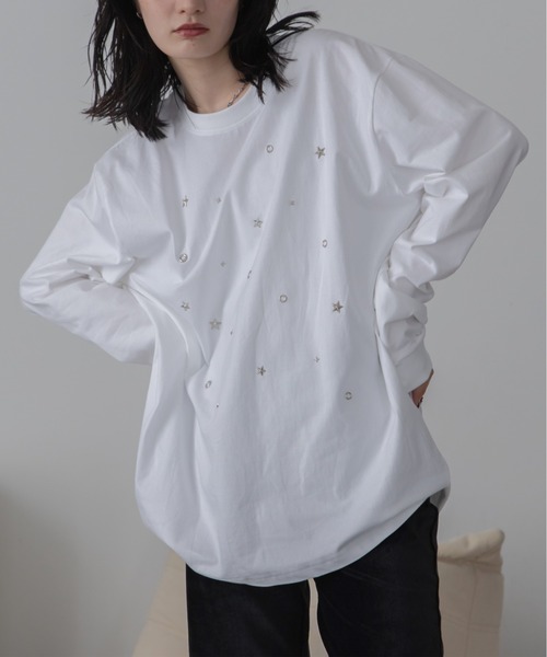 ランダムスタッツロングTシャツ/ユニセックス/新色追加（Tシャツ